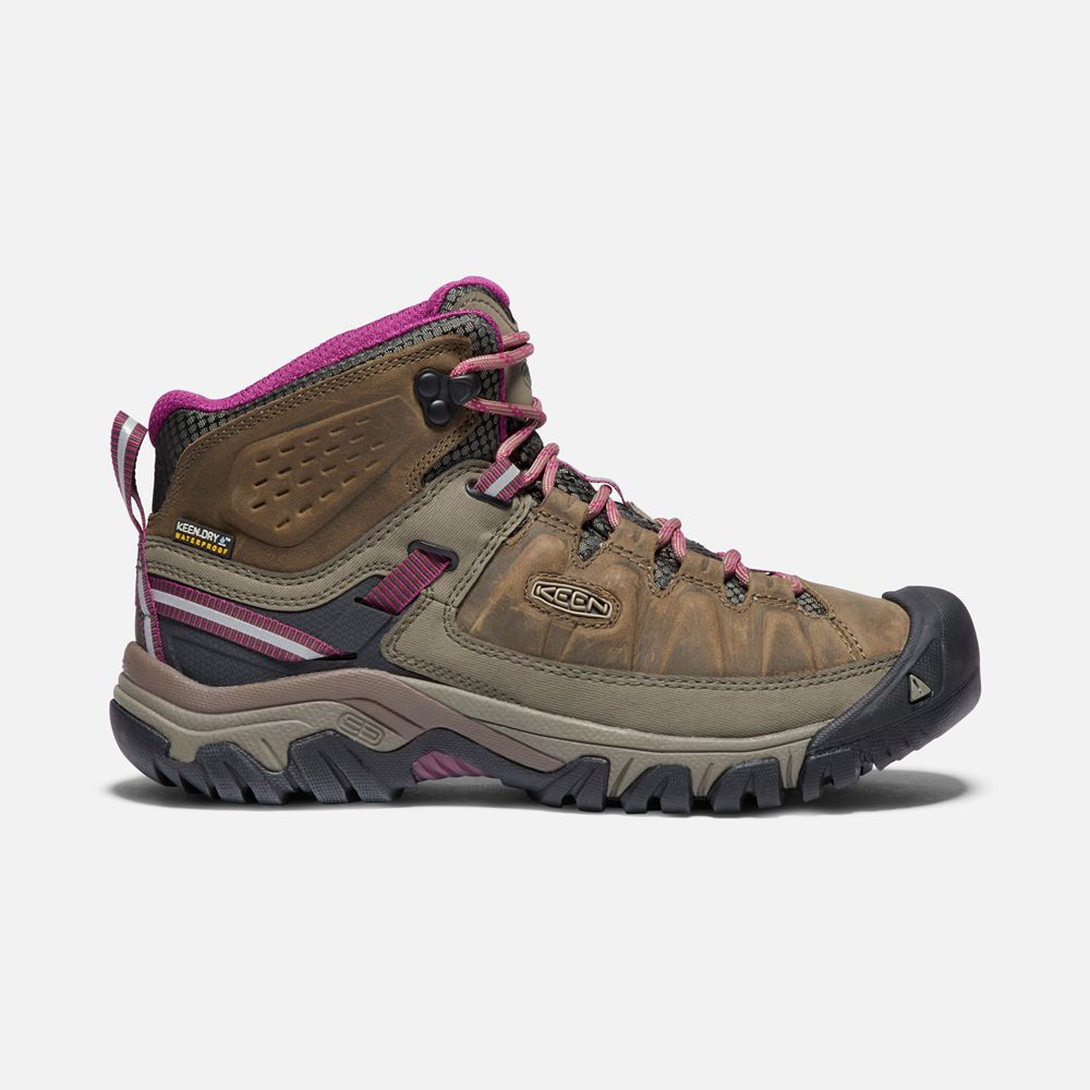 Botas de Seguridad Keen Mexico Marrom - Mujer Targhee Iii Waterproof Mid - HS5293417